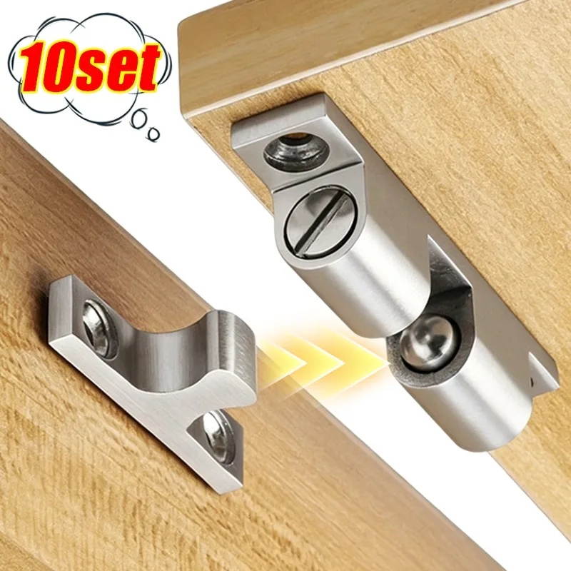 Wholesale Furniture Door Hinge Adjustable Spring-Loaded Double Roller Latches Furniture Cabinet Closet Door Lock Hardware Tools