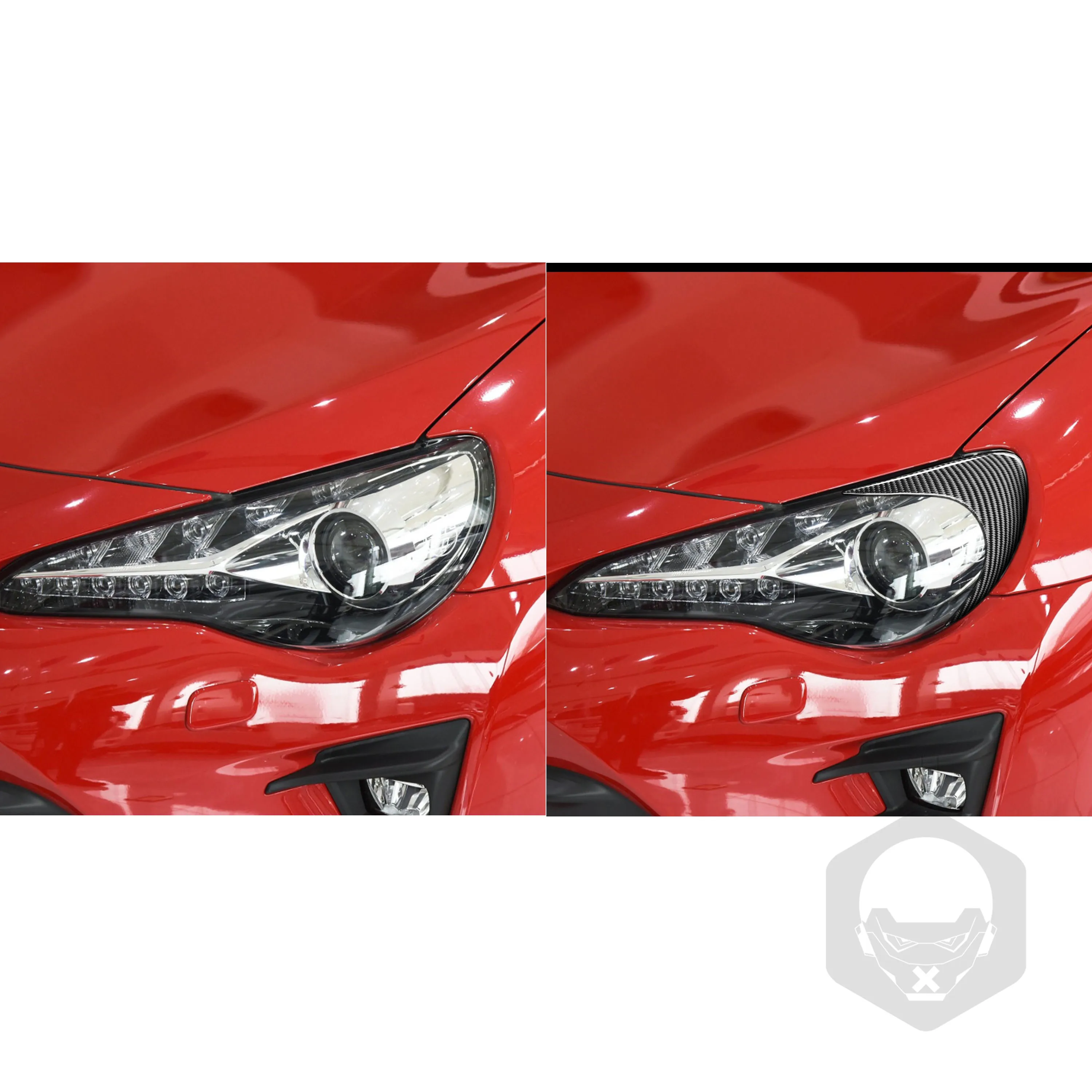 For Toyota GT86 Subaru BRZ 2012-2016 Carbon Fiber Headlight Eyebrow Eye Lid Cover Car Exterior Accessories Decorative Stickers