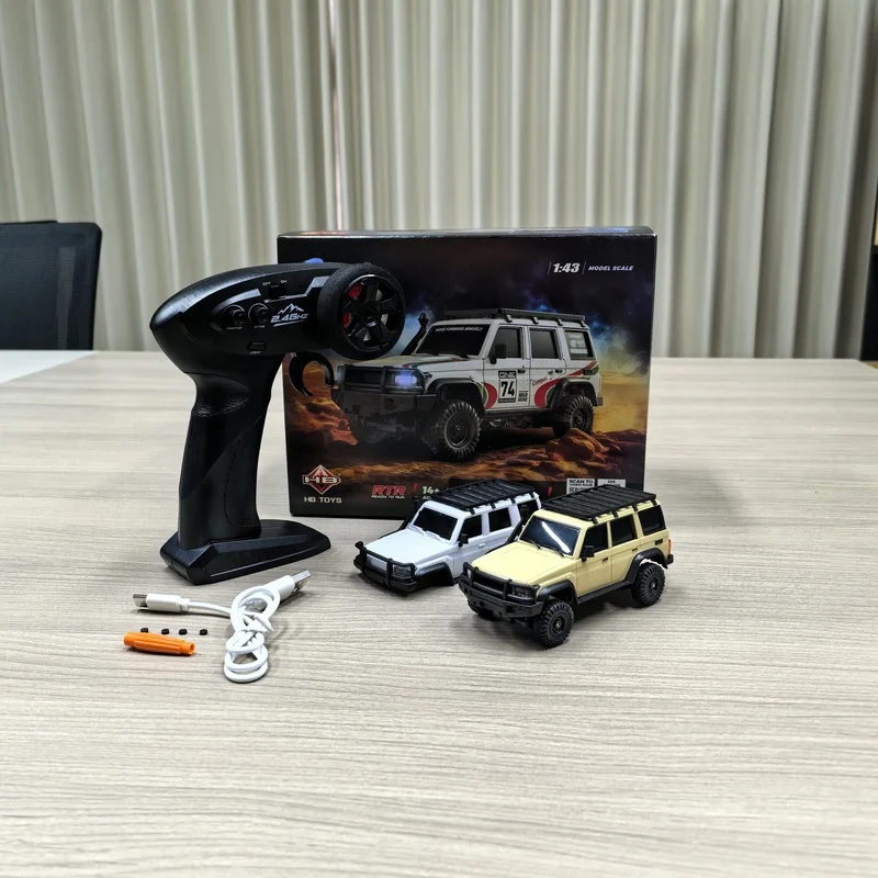 Hbtoys 1/43 R43 Series 4WD RC Off Road Climbing Car 2.4G Drift Remote Control Vehicle Entry Level Boy Gift Toy Car Collection