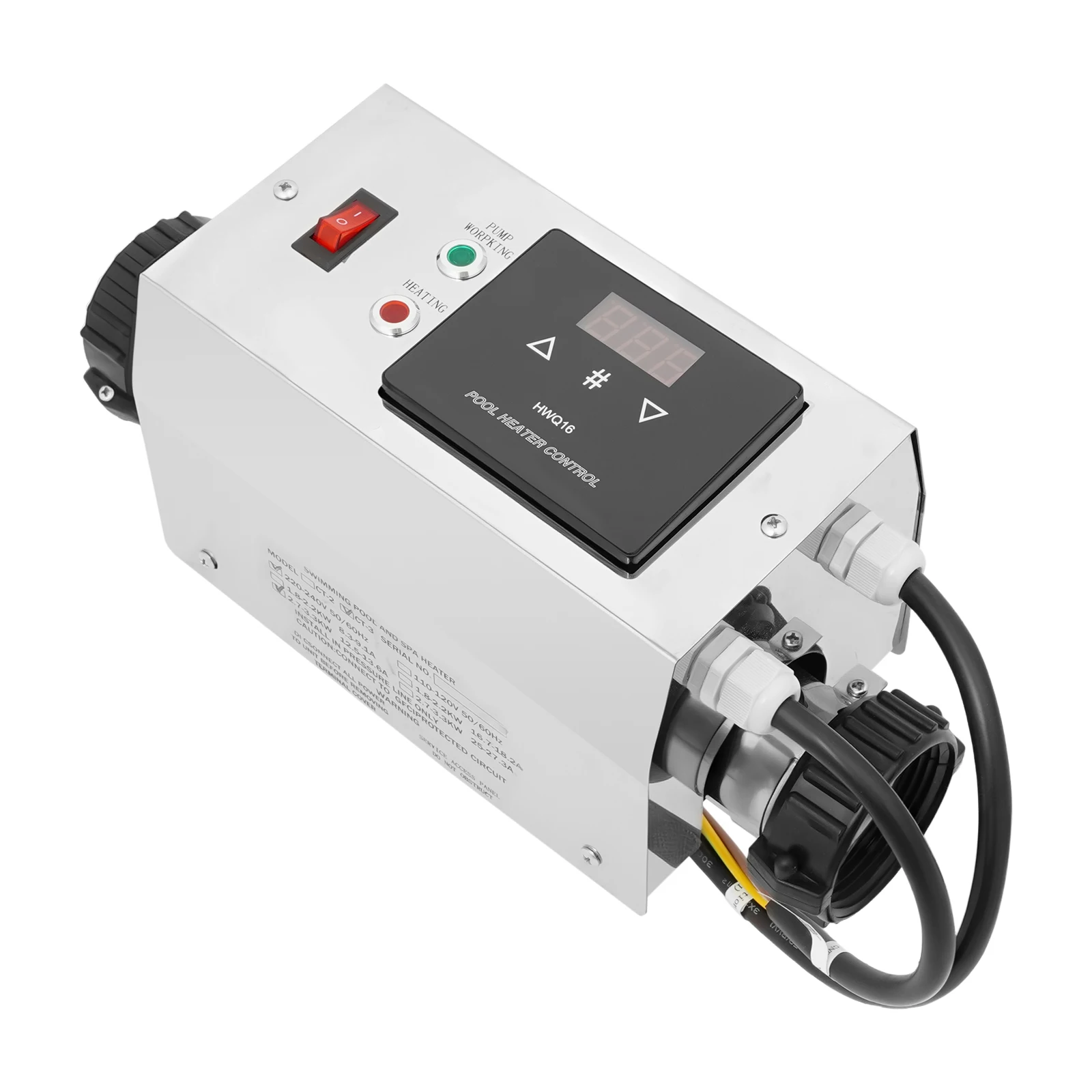 Calentador de piscina eléctrico de 3KW y 220V, calentador de agua para bañera y Spa, termostato, accesorios para piscina