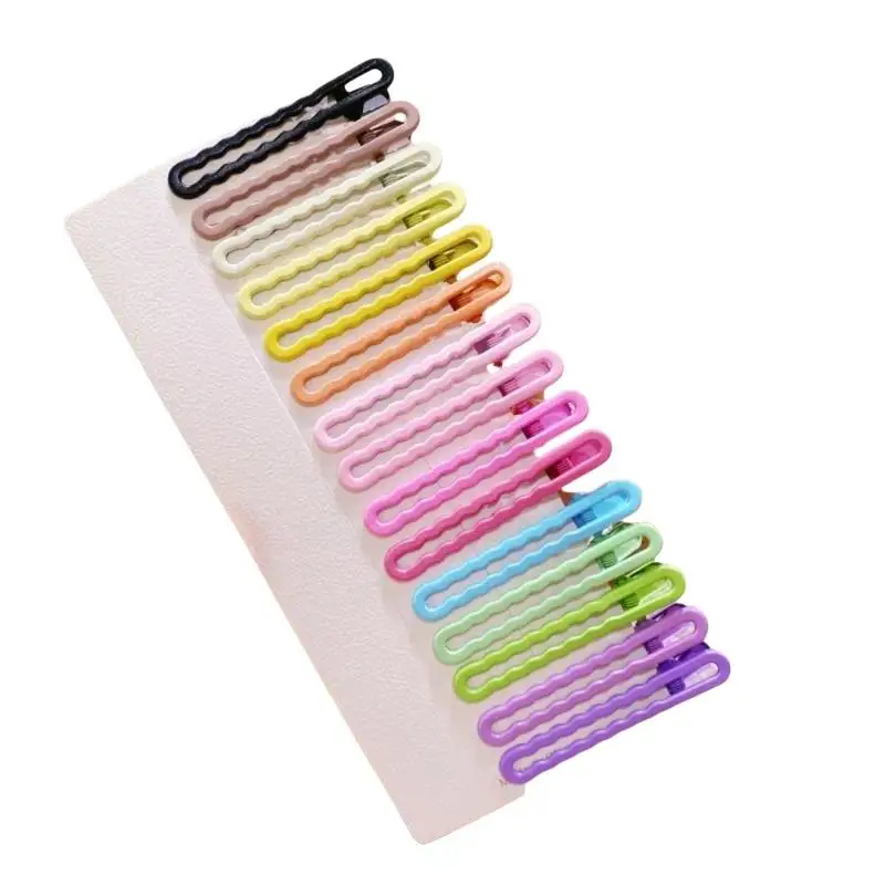 10 Stück Bunte Rutschfeste Haarspangen mit Matter Wellenstruktur, Styling-Accessoires, Niedliche Haarklammern für Tägliches Make-up und Reisen – Detail 5