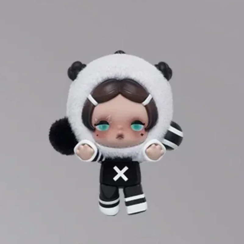 POP MART POP ATTACH SKULLPANDA Off Mode Series Mini Doll Mystery Box Genuine Blind Box Guess Toys Bag Ornament Figurines Home image 3