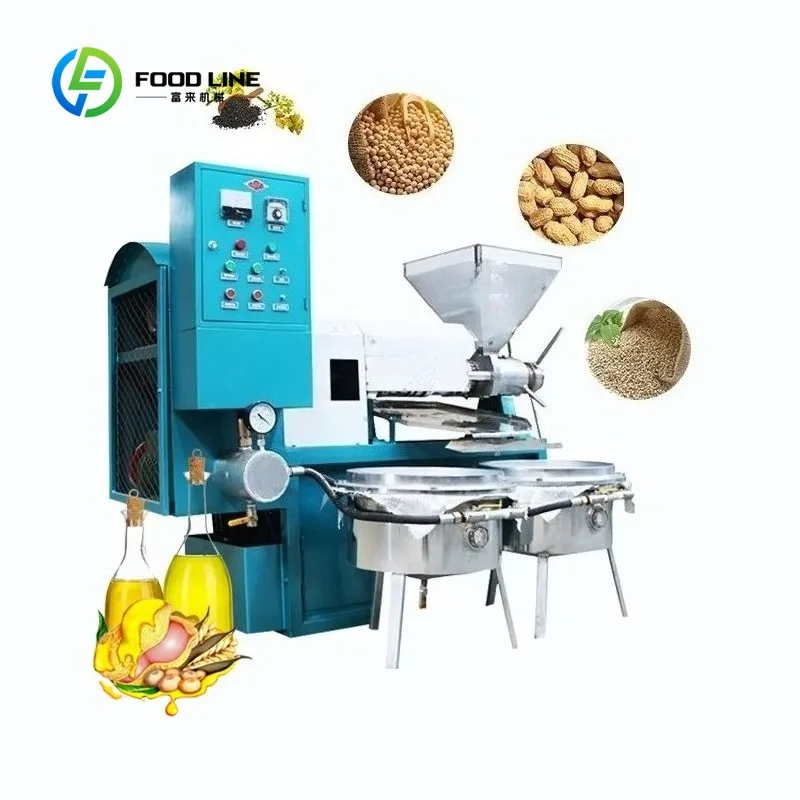 

Customized Commercial Spiral Oil Press Machine 380V 2000W for Palm Kernel Peanut High Oil Yield Food Grade 304 Stainless Steel