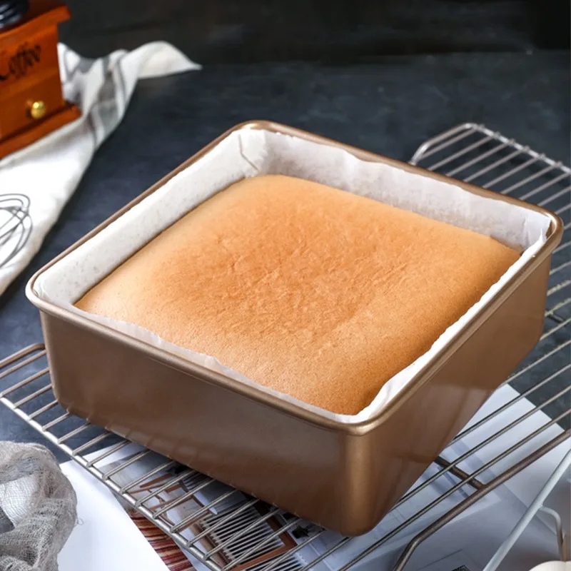 

1Pcs square Loaf Pan Bread Baking Mould Cake Toast Non-Stick Toast Box with Safe Perfect for Baking Cakes