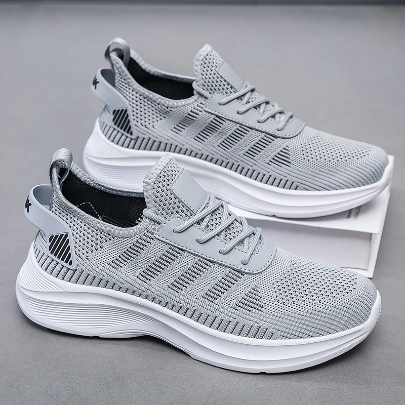 New Summer Soft Soled Running Shoes Men Mesh Breathable Casual Shoes Comfortable Fashionable Versatile Outdoor Exercise Shoes