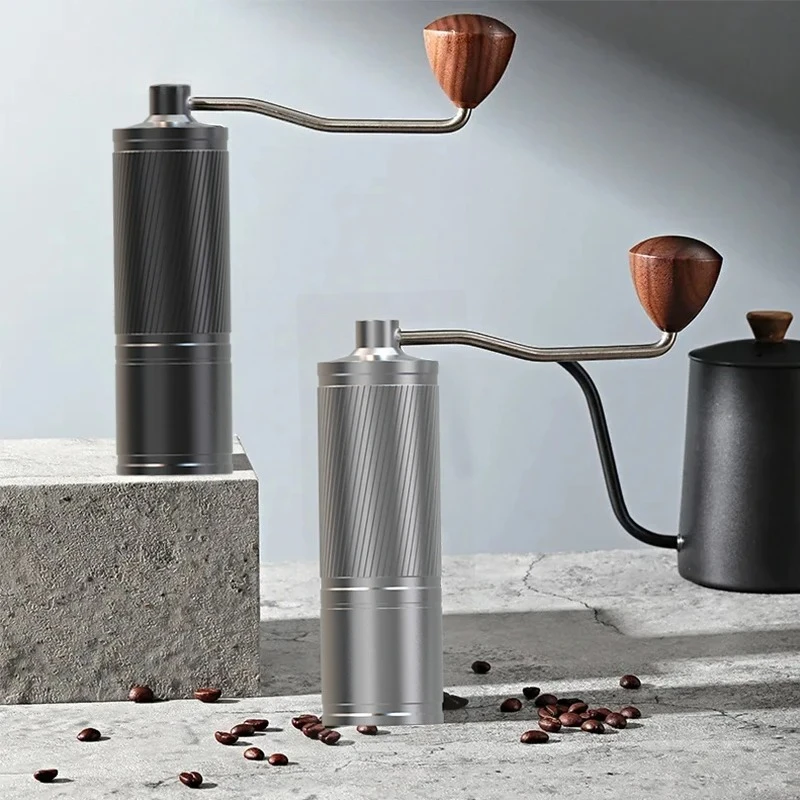 

Aluminum Alloy Body, Coffee Grinders for Household, Coffee Grinders for Outdoor, Portable, Manual Coffee Grinder