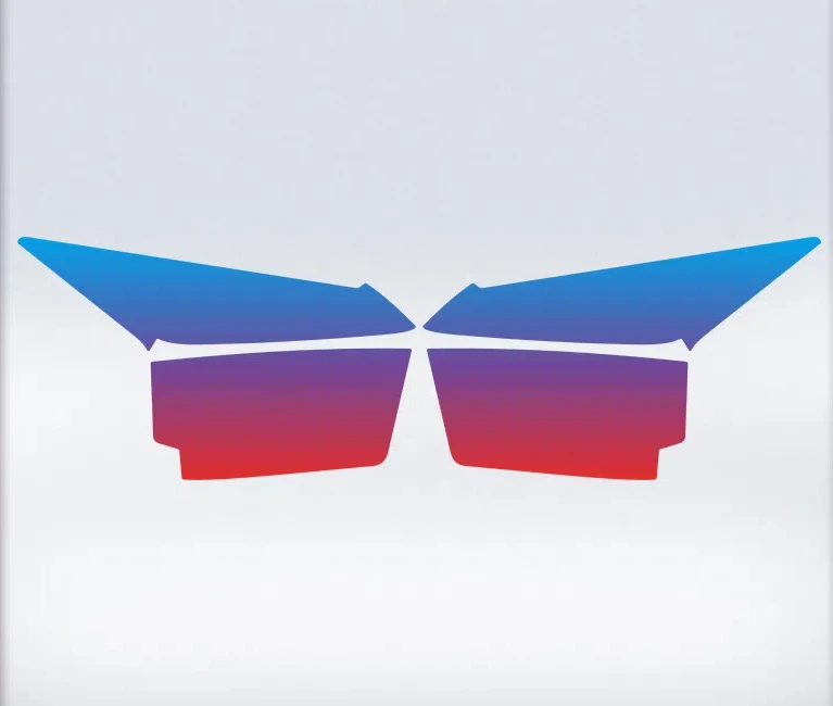 

ДЛЯ VOGE SR150S 2025 мотоциклетная сотовая лазерная световая пленка для фар и задних фонарей, пленка для защиты дымчатого черного цвета