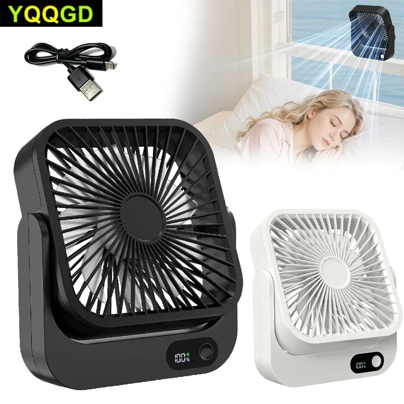1PCS Magnetic Cruise Ship Approved Fan,5000mAh Battery Operated Portable Fan with 5 Speeds,Magnetically Sticks on Cabin Ceilings