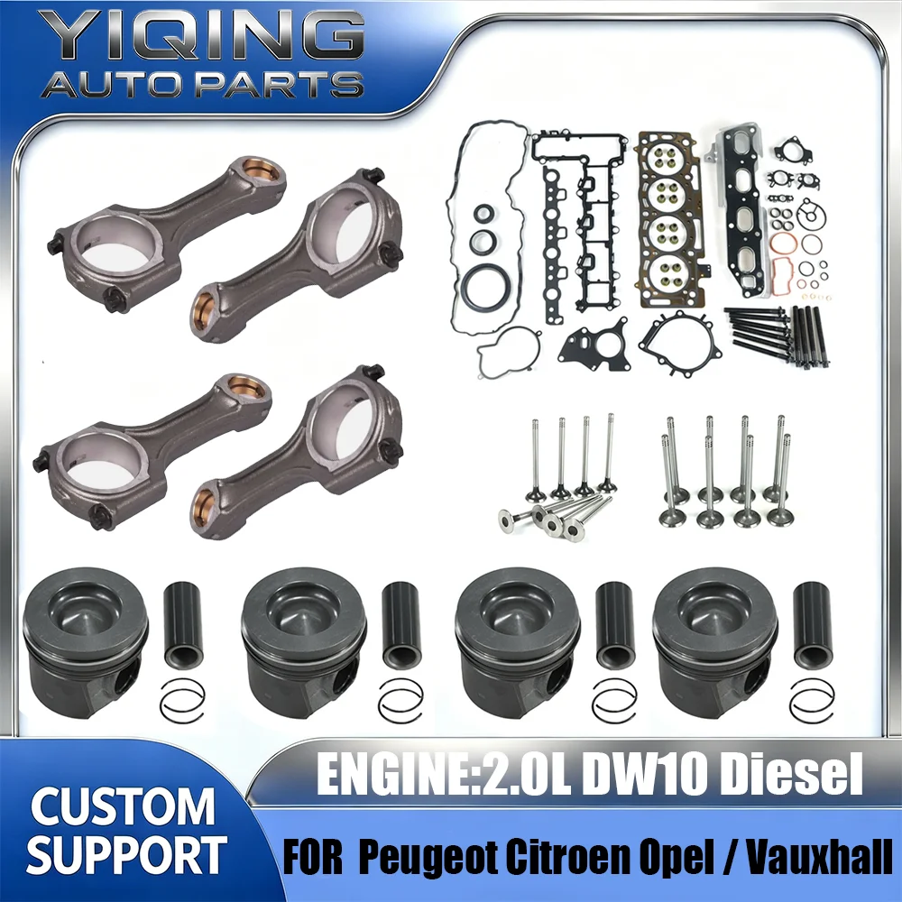 Full Cylinder Head Overhaul Gasket Kit For Peugeot Citroen Opel DW10F DW10FD DW10FC 2.0L BlueHDi Turbo Diesel 2014–2021