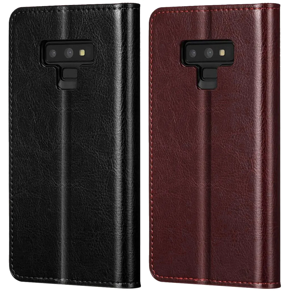 For Samsung Galaxy Note 9 Phone Leather Case Shockproof Wallet Card Slot Pouch Holder Kickstand Flip Cover image 2