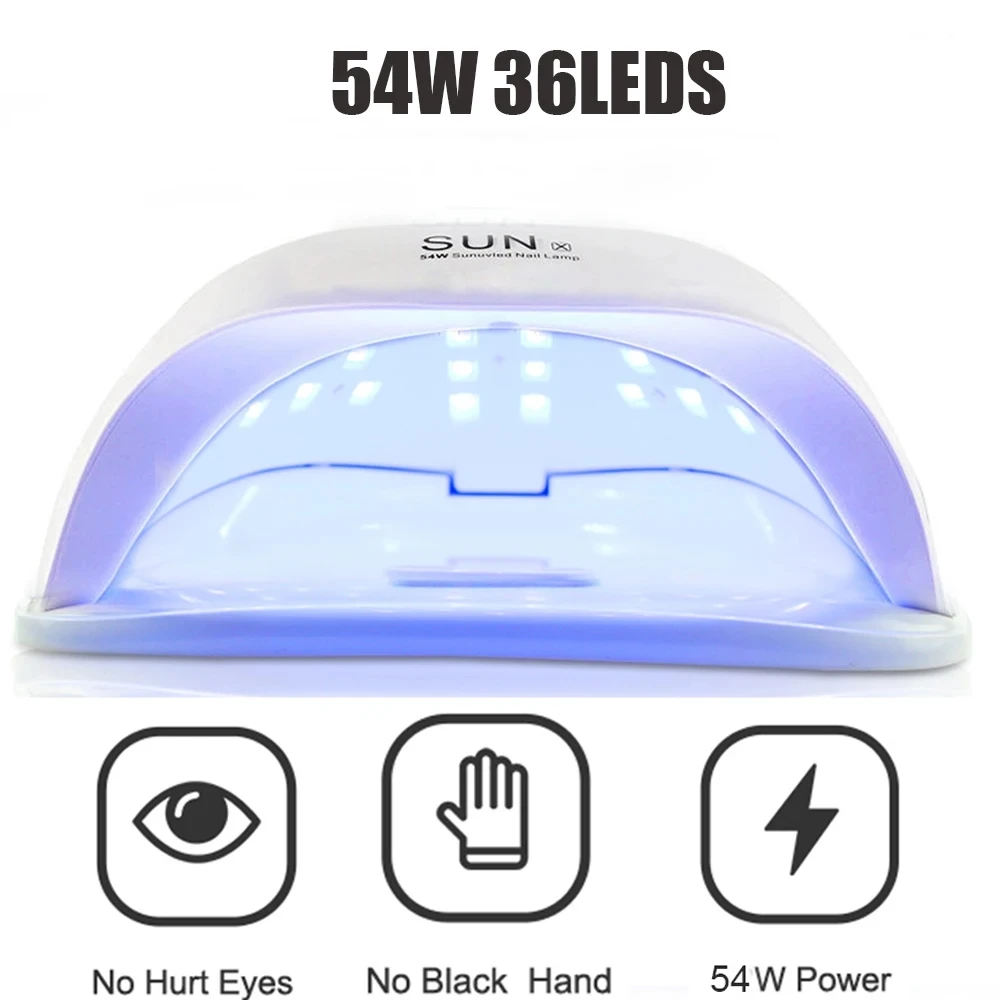 YIKOOLIN UV LED Nail Lamp Professional Nail Dryer LED Display Gel Nail Polish Curing Drying Lamp Manicure Tool Salon Equipment