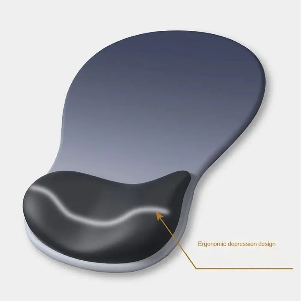 Convenient Ergonomic Mouse Pad Wrist Guard Anti-slip Computer Wrist Pad Soft PU Base Hand Support Pad For Office