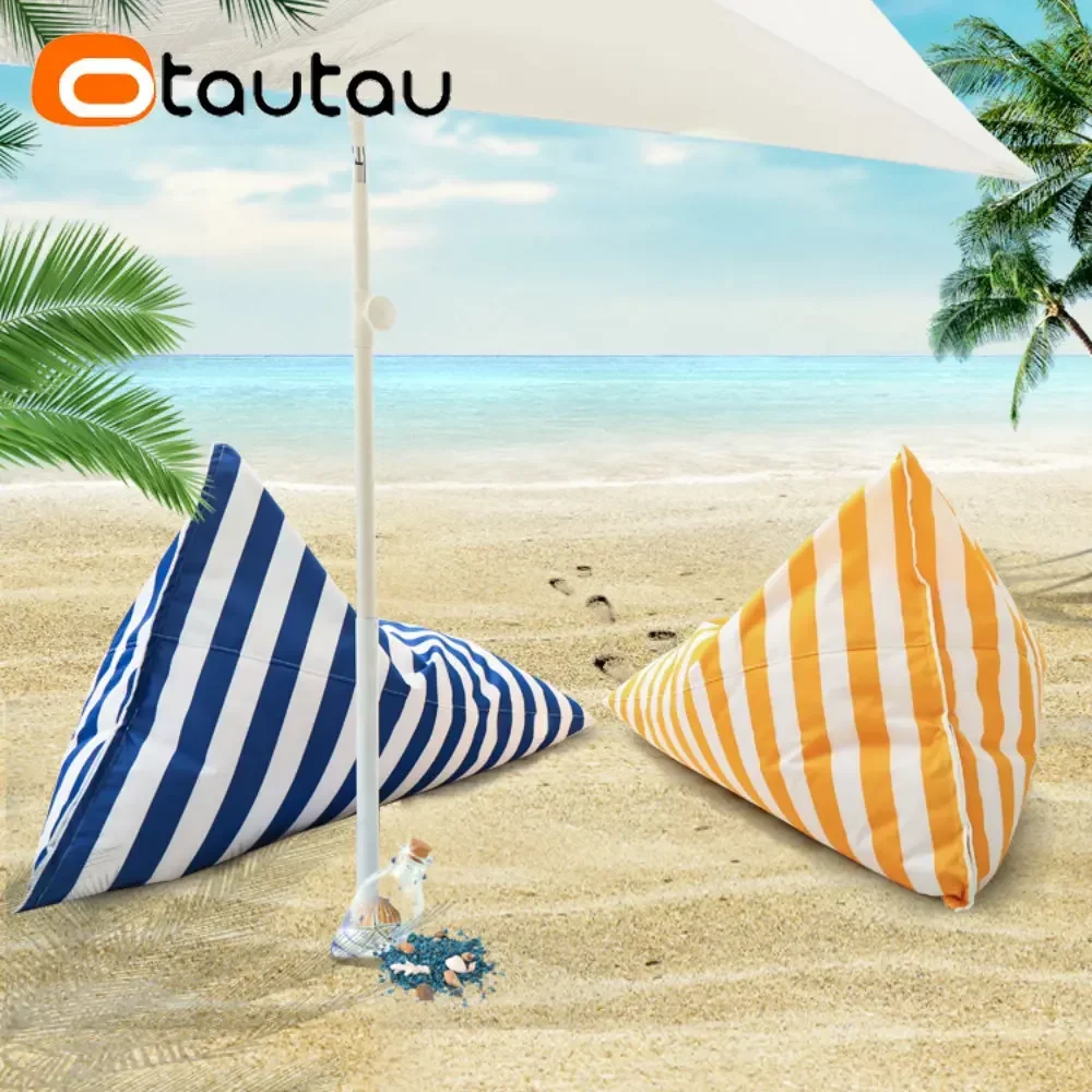 OTAUTAU Outdoor Bean Bag Pouf Cover Without Filler Waterproof Beach Garden Puff Salon Chaise Lounge Recliner Sofa Bed Sac SF076