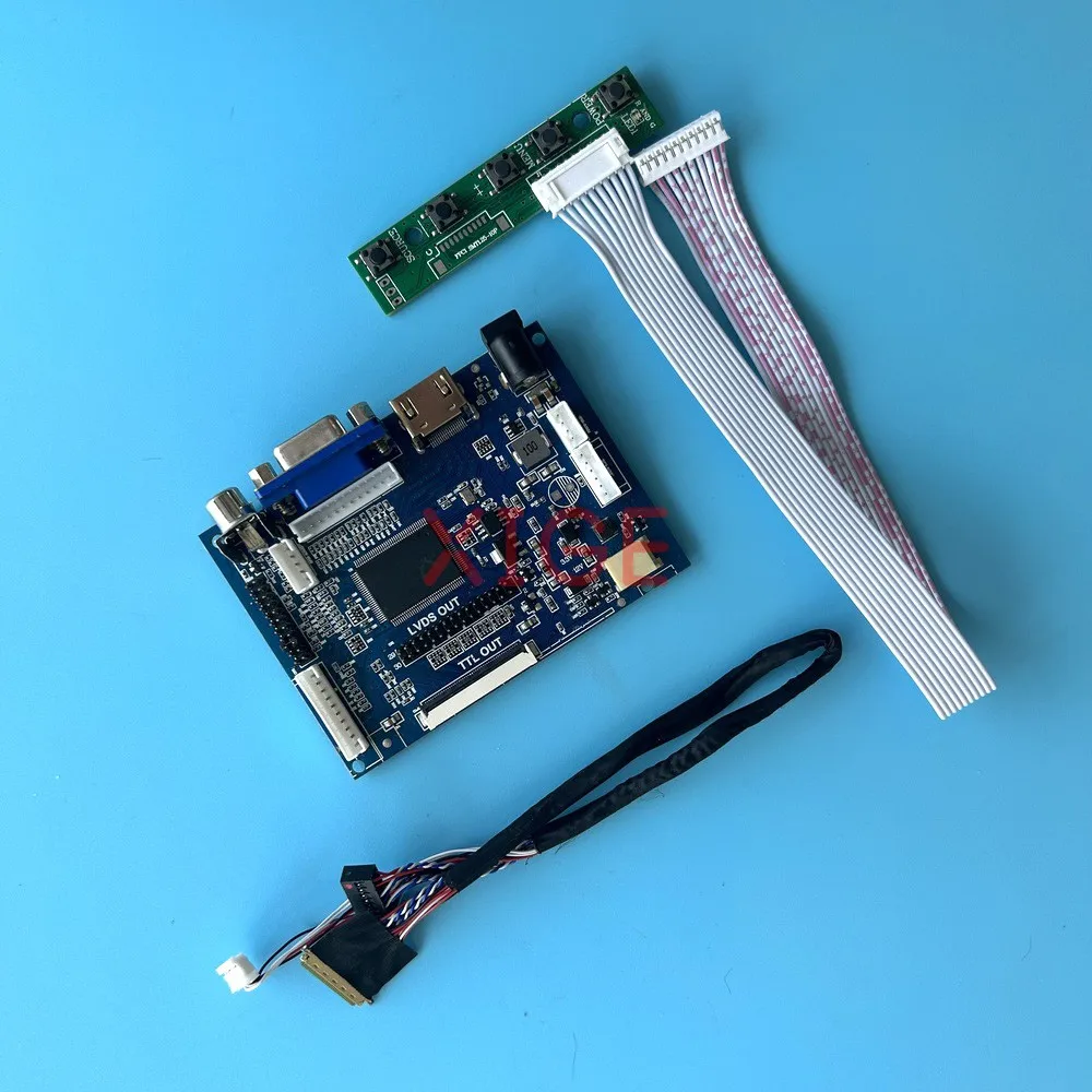 

For LTN101AT03-801/401/301/101 Driver Controller Board 10.1" Laptop Screen HDMI-Compatible VGA 2AV 40-Pin LVDS 1366x768 Kit DIY