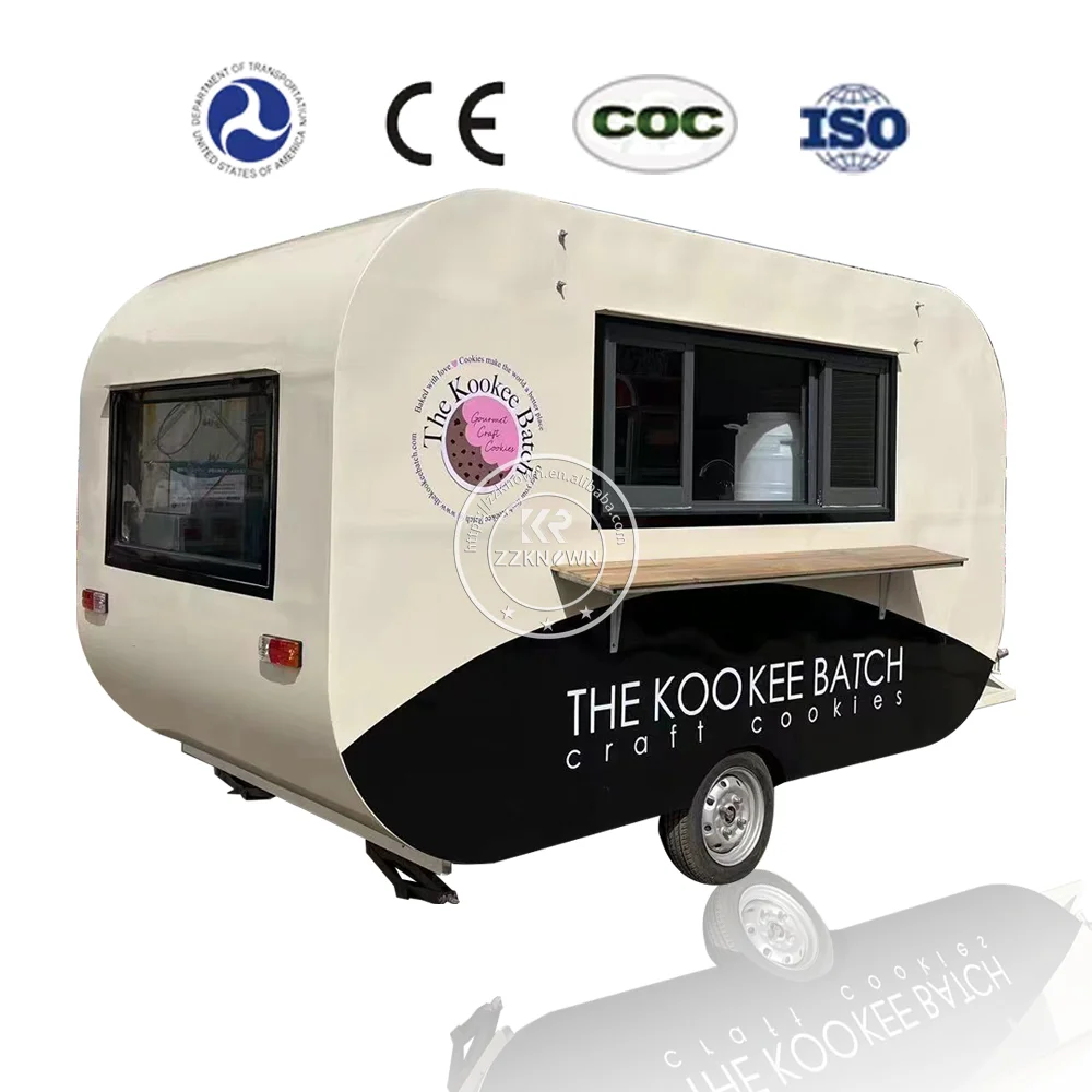 

DOT Approved Concession Mobile Food Trailer Street BBQ Ice Cream Cart Coffee Kiosk Burger Food Truck Fully Equipped