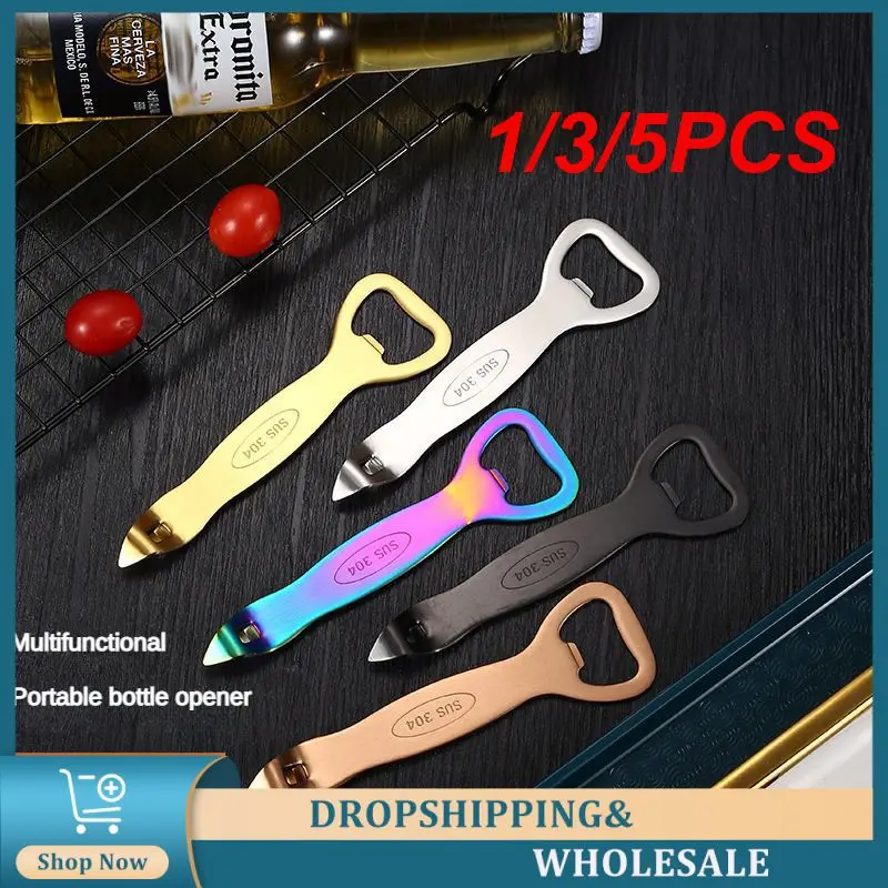 1/3/5PCS Can Opener Thick Material Select Good Steel Stainless Steel Bottle Opener Beer Starter Easy To Clean Delicate Feel