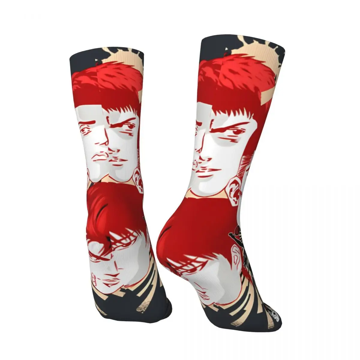 Happy Funny Smart Men's Socks Vintage Harajuku S-SLAM DUNK Hip Hop Novelty Seamless Crew Crazy Sock Gift Printed