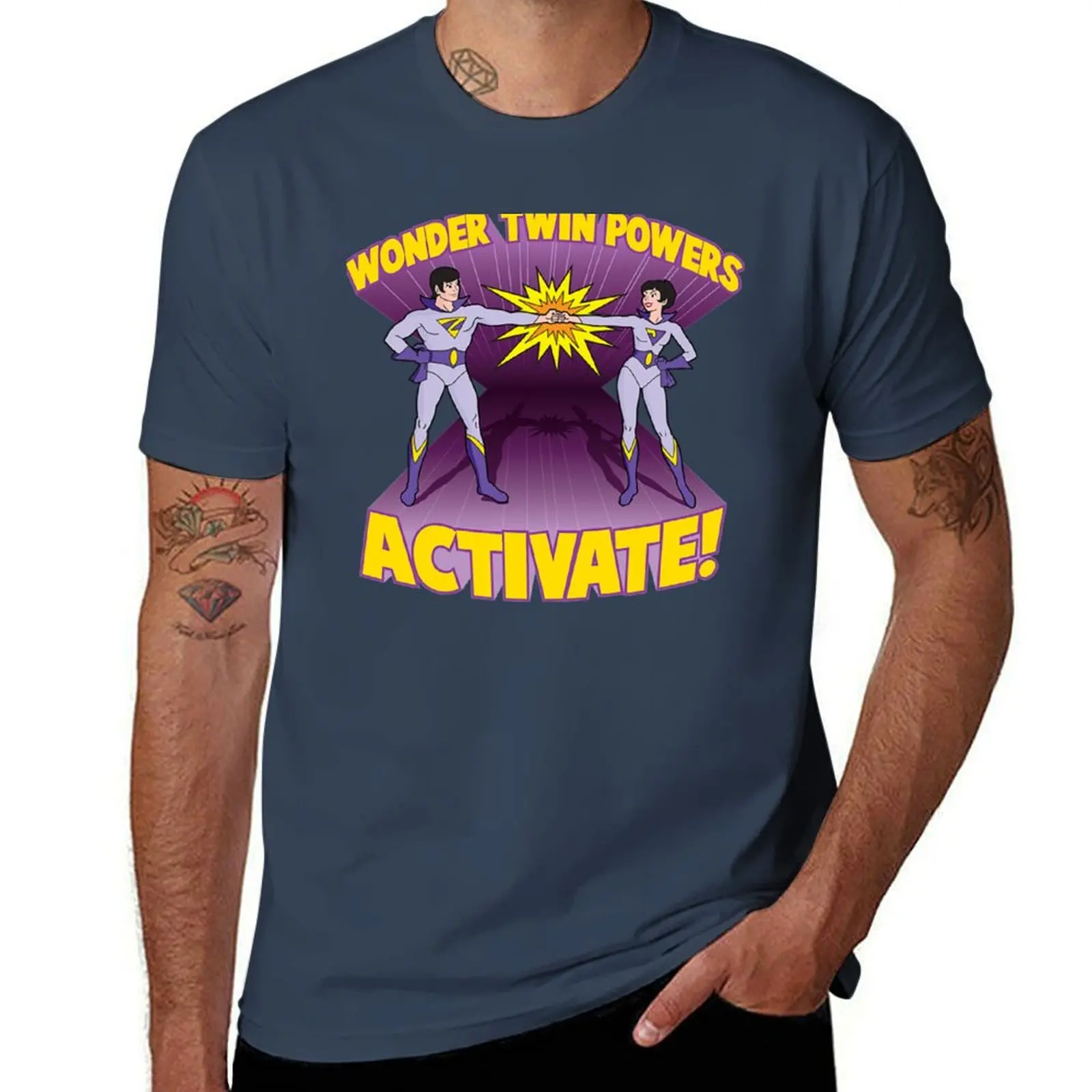 

Wonder Twins T-ShirtWonder Twin Powers Activate T-Shirt T-Shirt man t shirt graphic t shirt man cotton T-Shirt