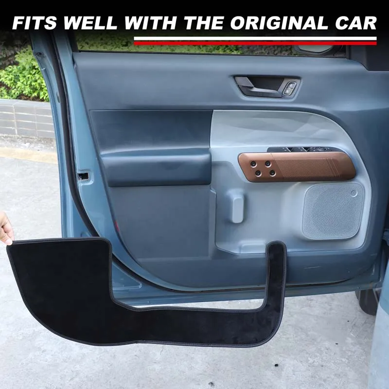 

For 2022+ Ford Maverick door protector anti-dirty pad car door edge protector car protective accessories velvet 4pcs