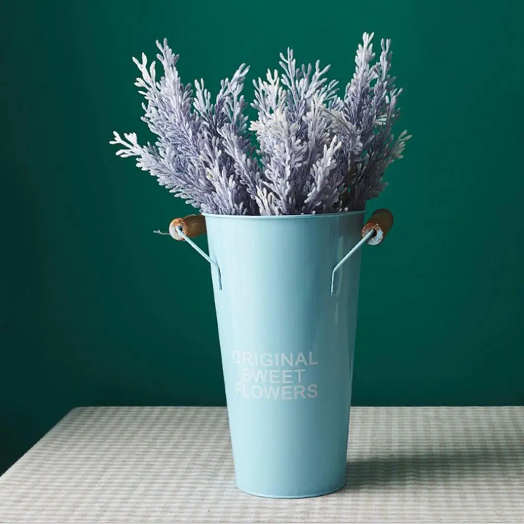 of Handmade Iron Flowers, Elegant Vase Pot, Office Decoration, , Store