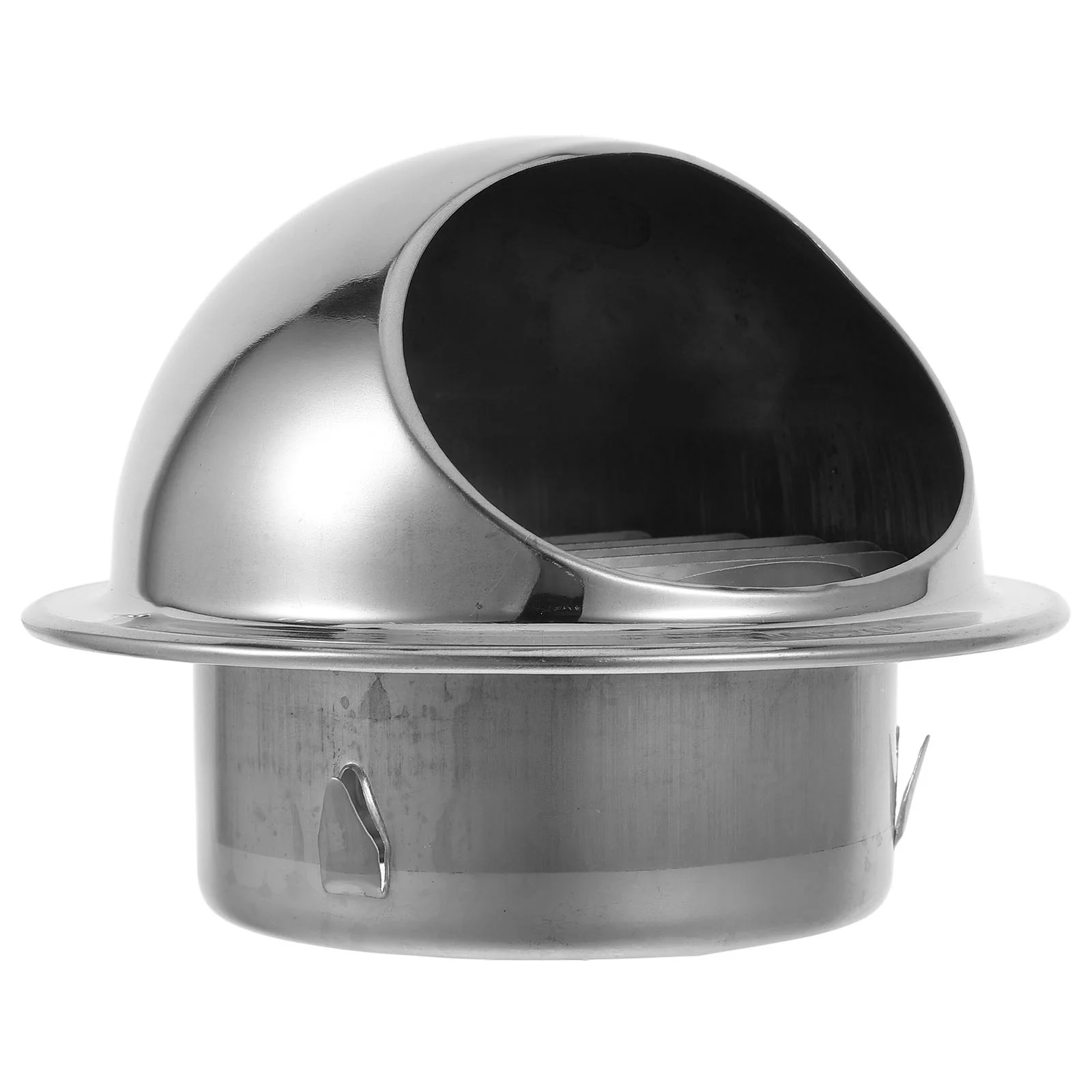 Campana extractora de acero inoxidable, cubierta de ventilación para ventilador de cocina, salida de máquina secadora, viento de aire exterior, Metal redondo