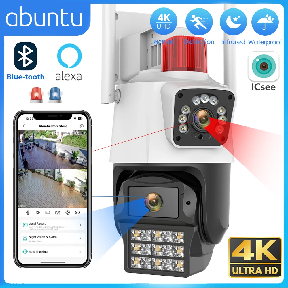 

Беспроводная IP-камера для системы видеонаблюдения, 8 Мп, 4K, PTZ
