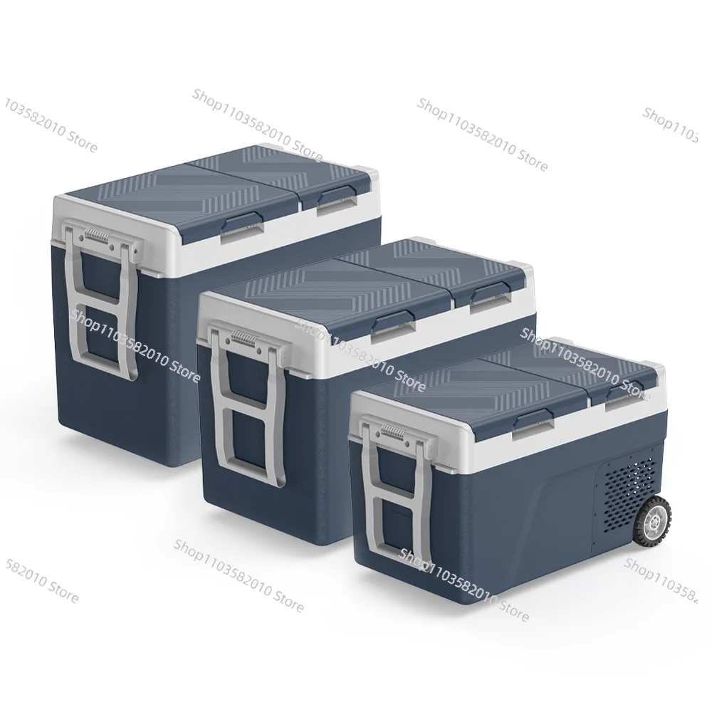 Portable 12V 24V Car Cooler Camping Solar Fridge Freezer Compressor Durable Plastic Mobile Refrigerator AC DC Car AC DC Portable