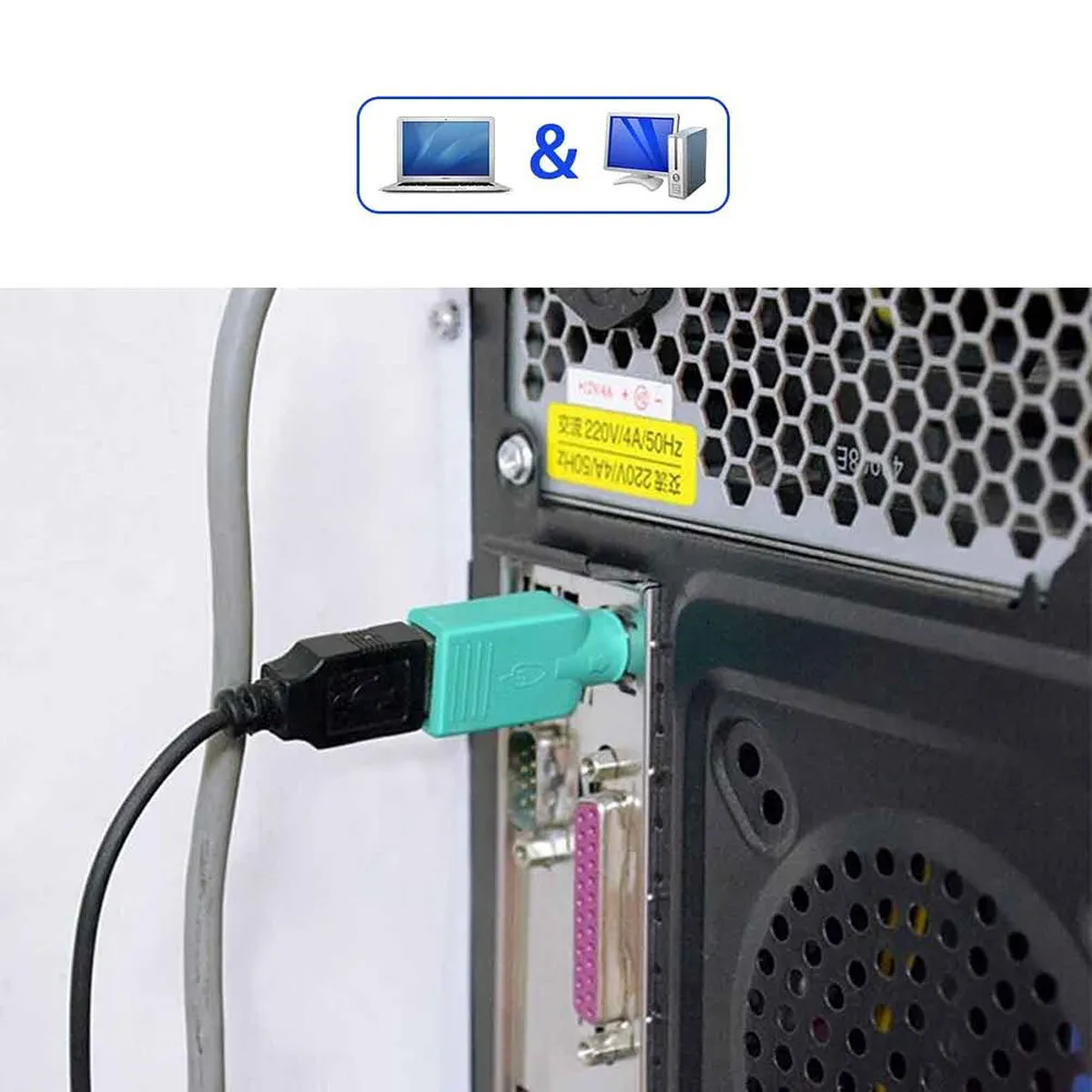 USB Female to Male Adapter for Desktop Pc Convert USB Mice to Ports No Drivers Required Mouse Adapter Converter