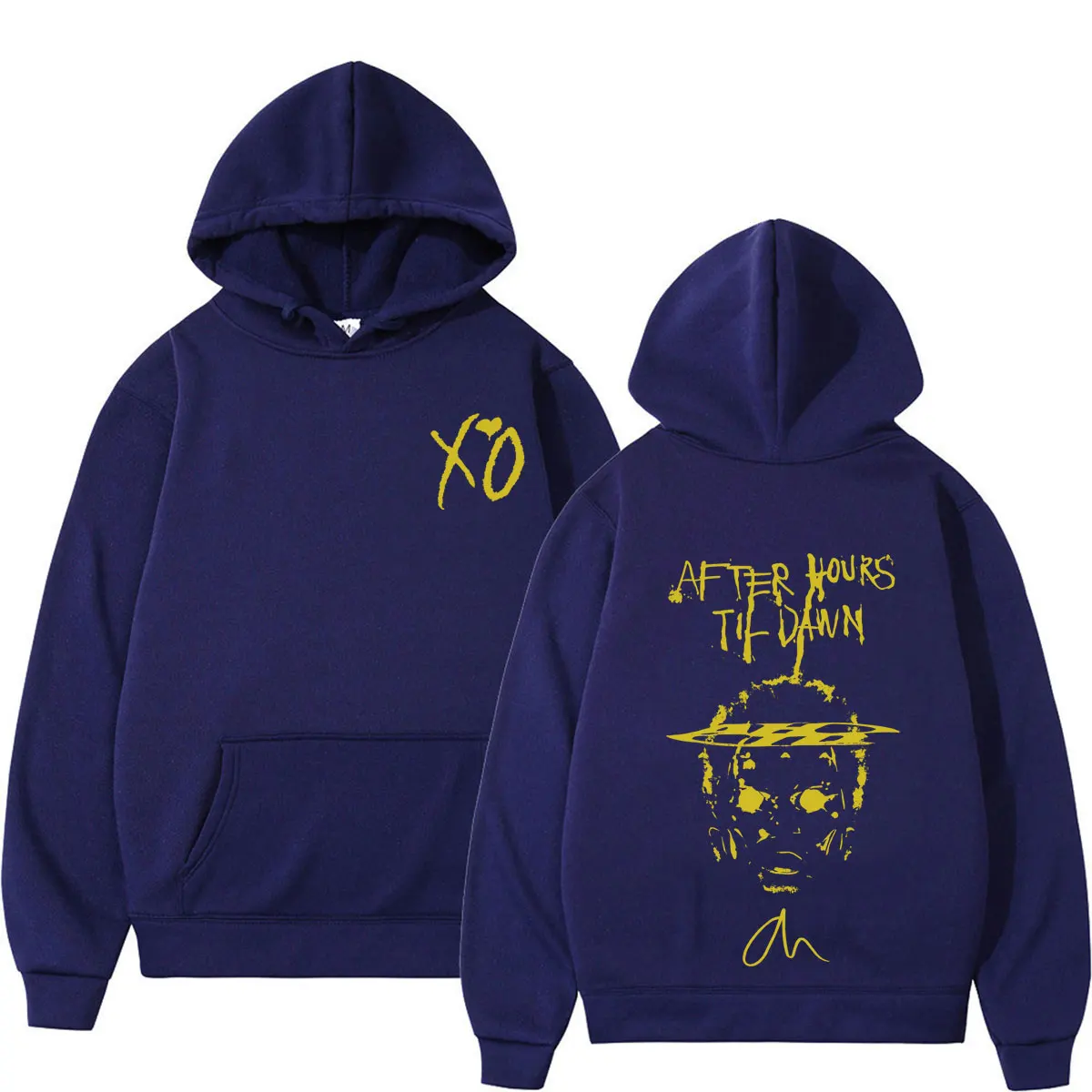 The Weeknd After Hours Til Dawn Album Tour Hoodies Men's Clothing Hip Hop High Street Sweatshirt Long Sleeve Oversized Pullovers