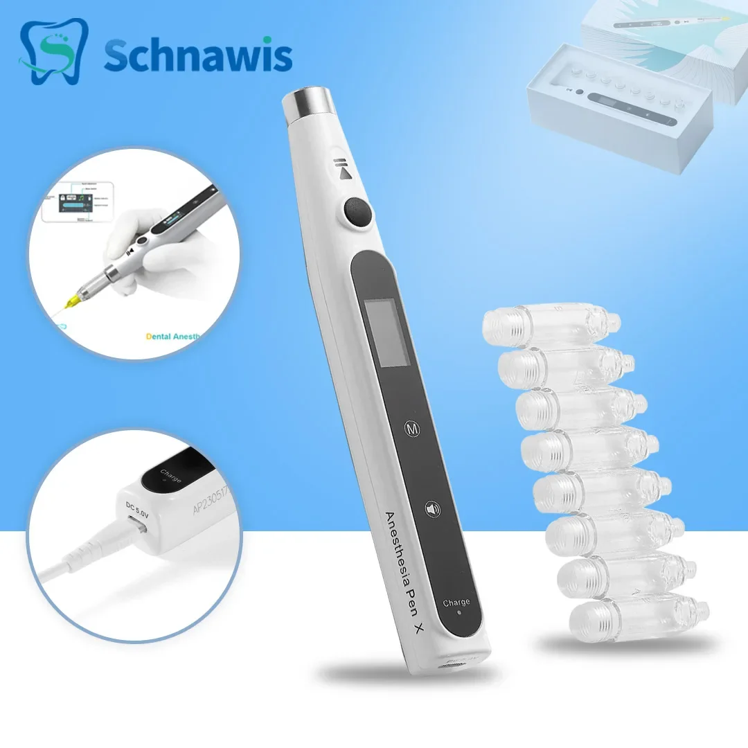 Dental Oral Anesthesia Injector Portable Painless Wireless Local Anesthesia with Operable LCD Display Chargeable & Suction Back