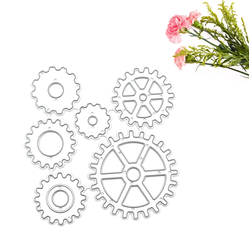 Steampunk Gear ตัดโลหะ Die DIY การ์ดเชิญวันหยุดทำอุปกรณ์