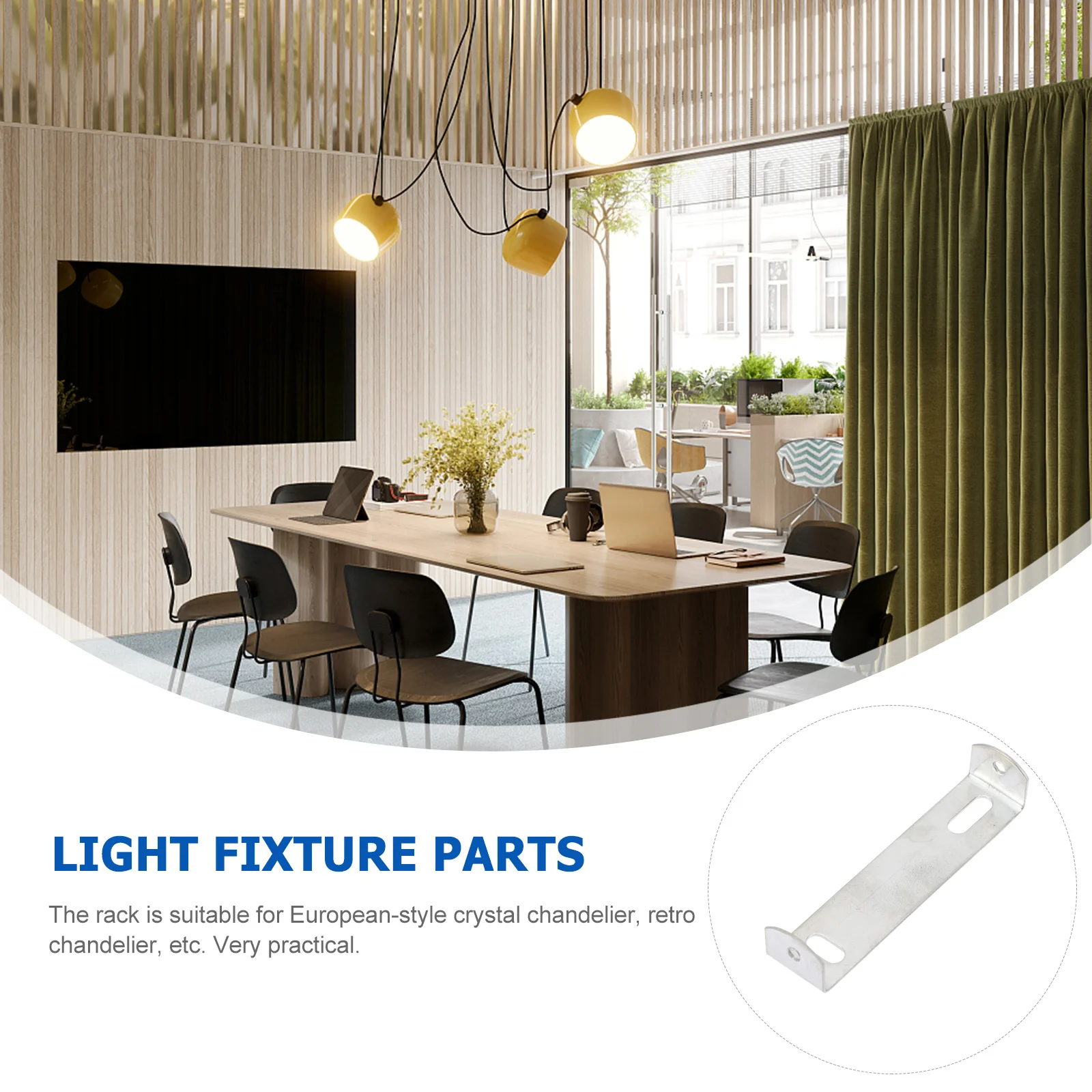 

10Pcs Light Fixture Mounting Bracket Iron Ceiling Fan Support Holder Suitable for European Retro Crystal Chandelier