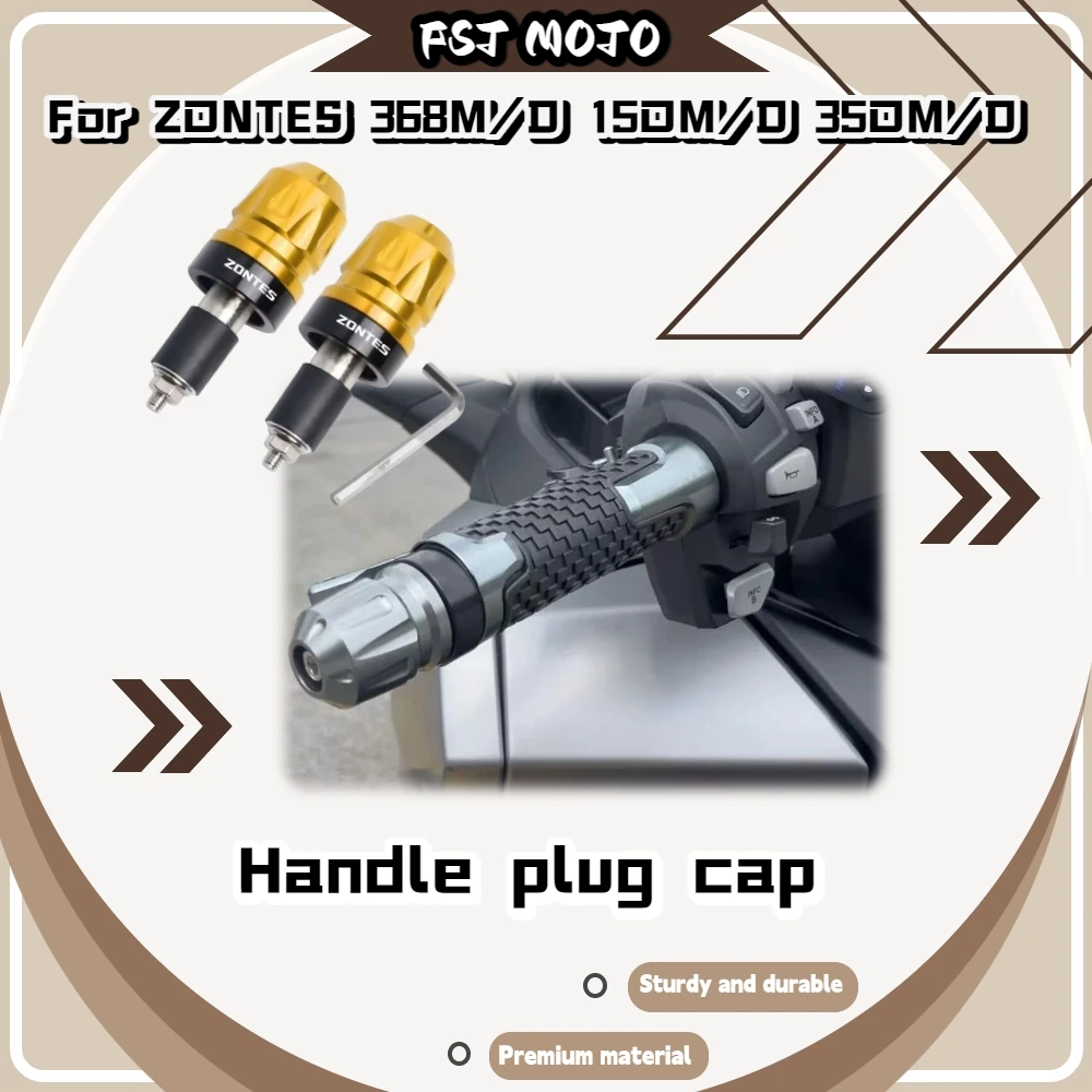 For ZONTES 150D/M 350M/D 368D/M Motorcycle Handlebar Plug Balanced Terminal Anti Crash Slider Modified Accessories