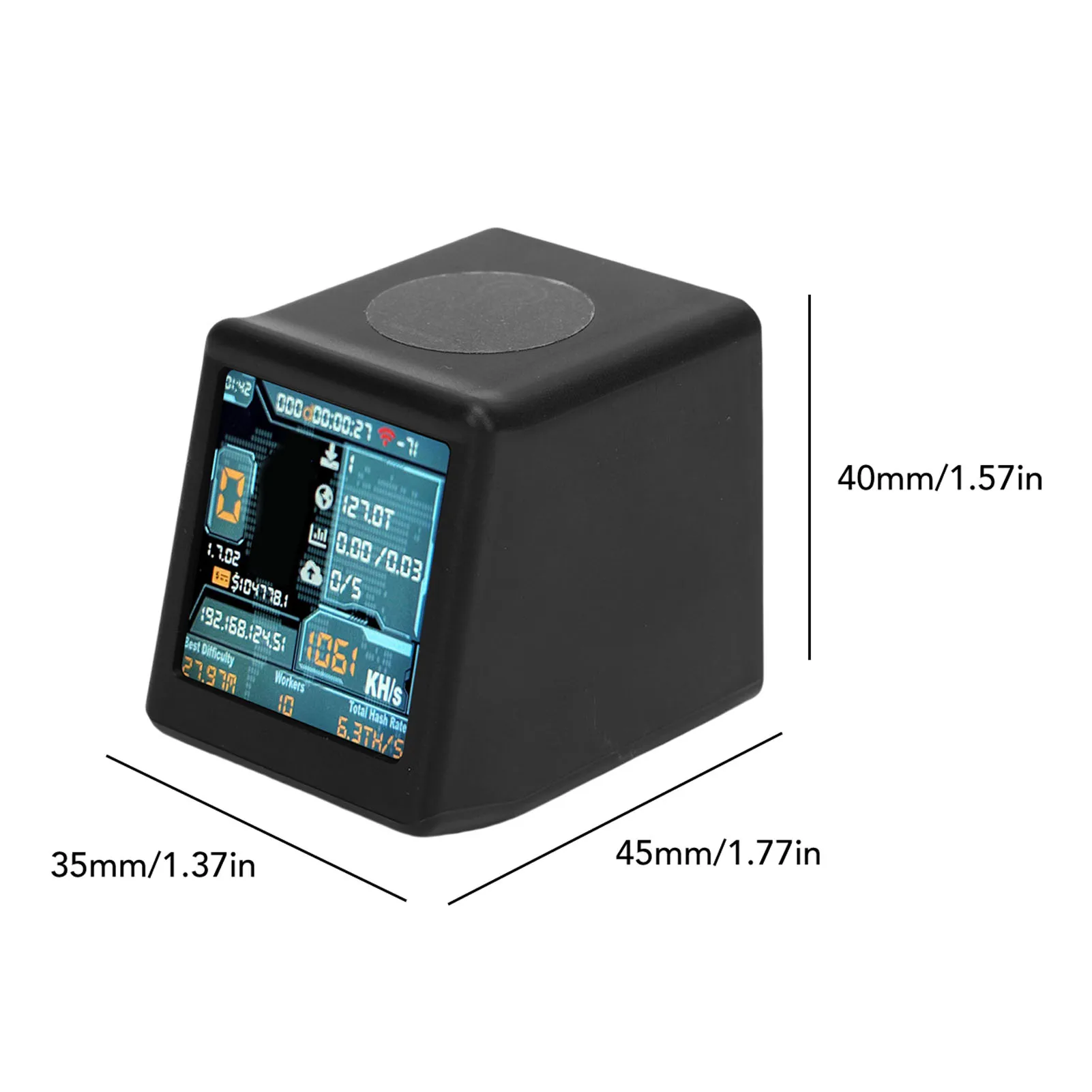 Bitcoin Miner Bitcoin Lottery Miner 1060KH/s Hashrate USB BTC Miner Machine con display da 1,54 pollici per Bitcoin Dogecoin