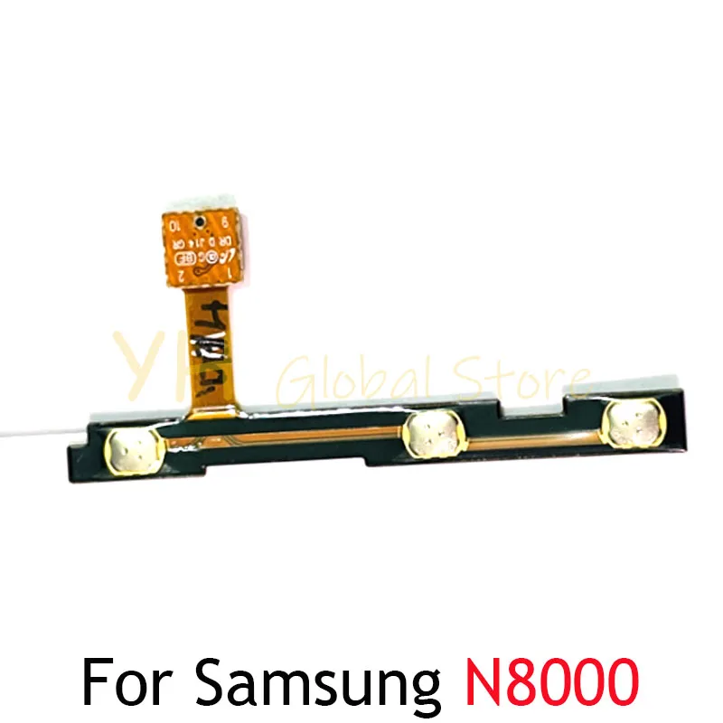 

10PCS For Samsung Galaxy Note 10.1 N8000 GT-N8000 Power On Off Switch Volume Side Button Flex Cable Repair Parts