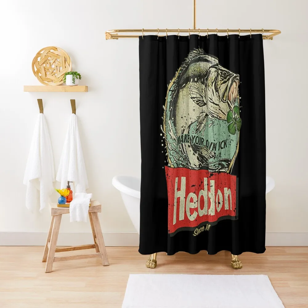 Heddon Lures - Make Your Own Luck 1894 Shower Curtain Bathroom For Shower Bathroom Decor Bathtub Curtain