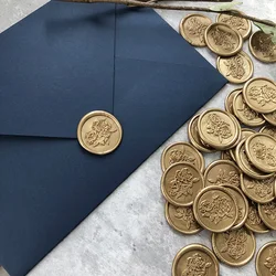 Finished wax seals self-adhesive,Rose patterns, for invitation cards,envelope and gifts