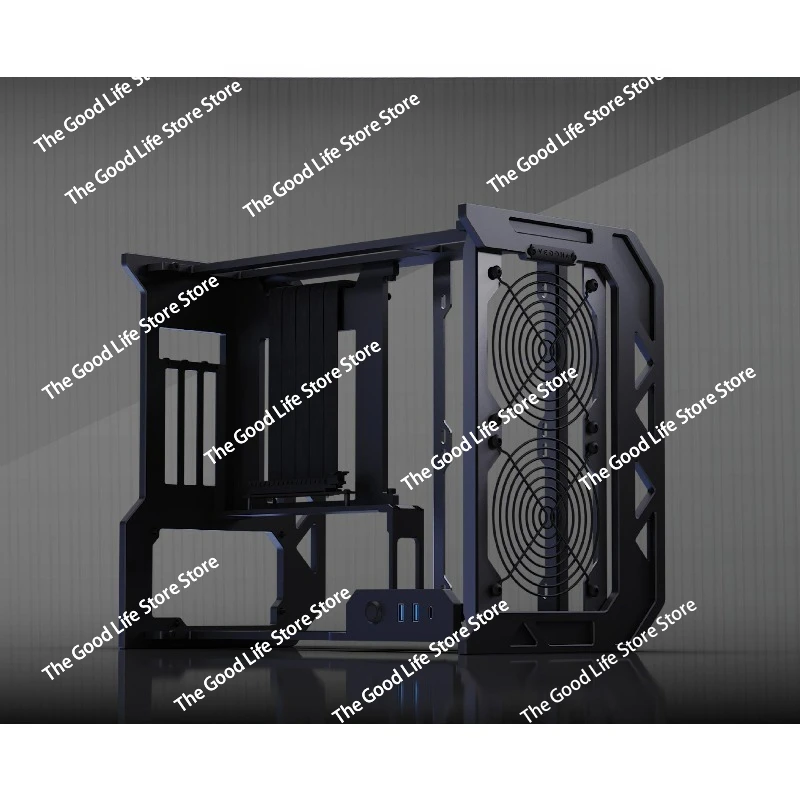 

Открытое шасси Полностью алюминиевое шасси Настольное игровое шасси ITX с водяным охлаждением