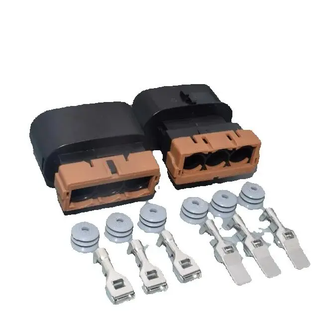 shhworldsea 3pin Female Male Auto Connector High Current Plug For Auto Wire Cables Socket for PK011-03027 PK015-03027