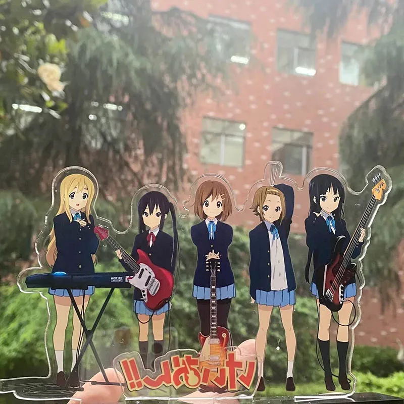 Anime K-ON Hirasawa Yui Akiyama Mio Tainaka Ritsu Kotobuki Tsumugi Nakano Azusa Cosplay plaque debout Figure support ornement