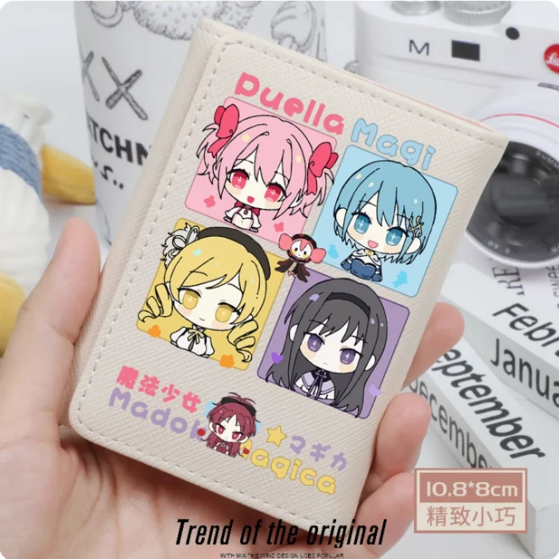 Anime Puella Magi Madoka Magica Akemi Homura  Fashion Wallets PU Purse Card Holder Hasp Money Bag Cosplay Gift B648