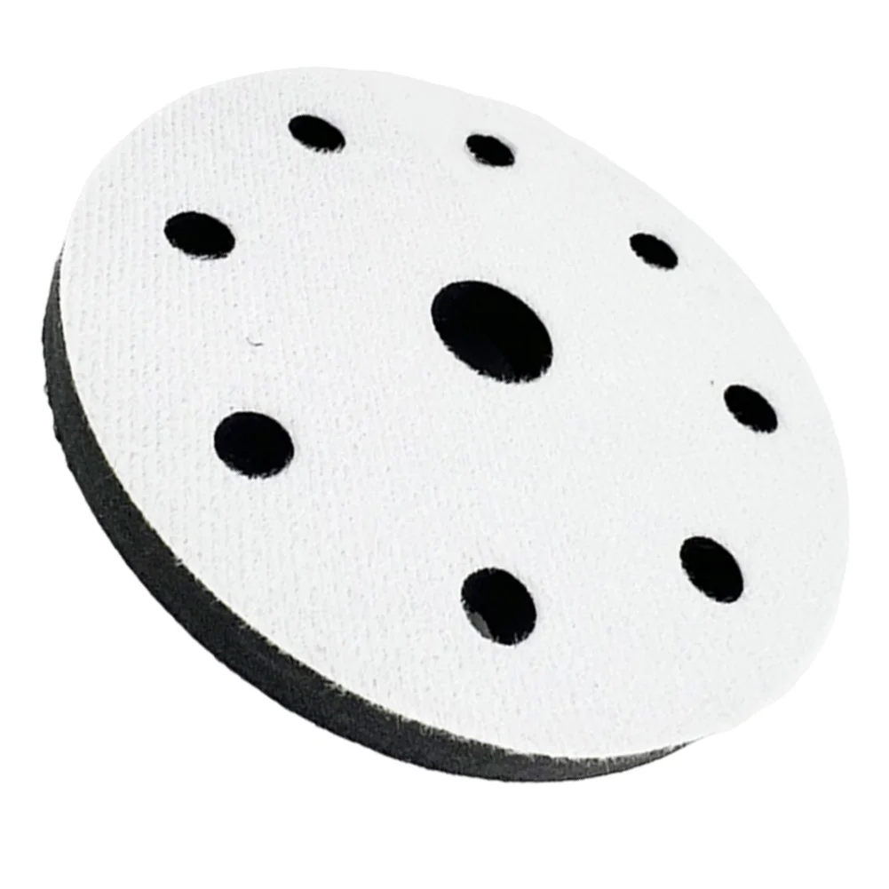 1pc 5 Inch 9 Holes Soft Sponge Interface Pad Abrasive Tools For Sanding Disc Orbital Sander Pads Accessories