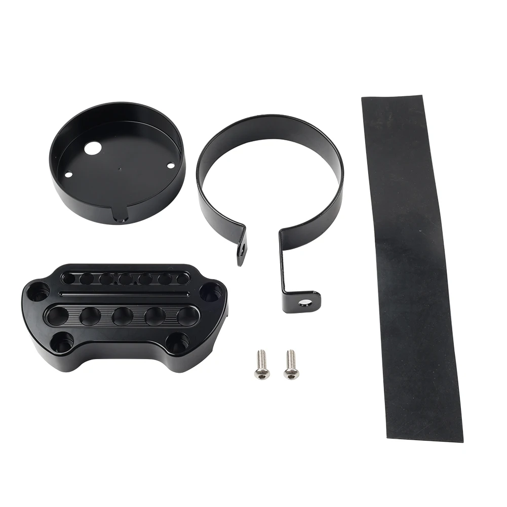 Motorcycle Side Speedometer Bracket Relocation Bracket Indicator Clamp Kit Black For Harley Davidson Sportster XL 883