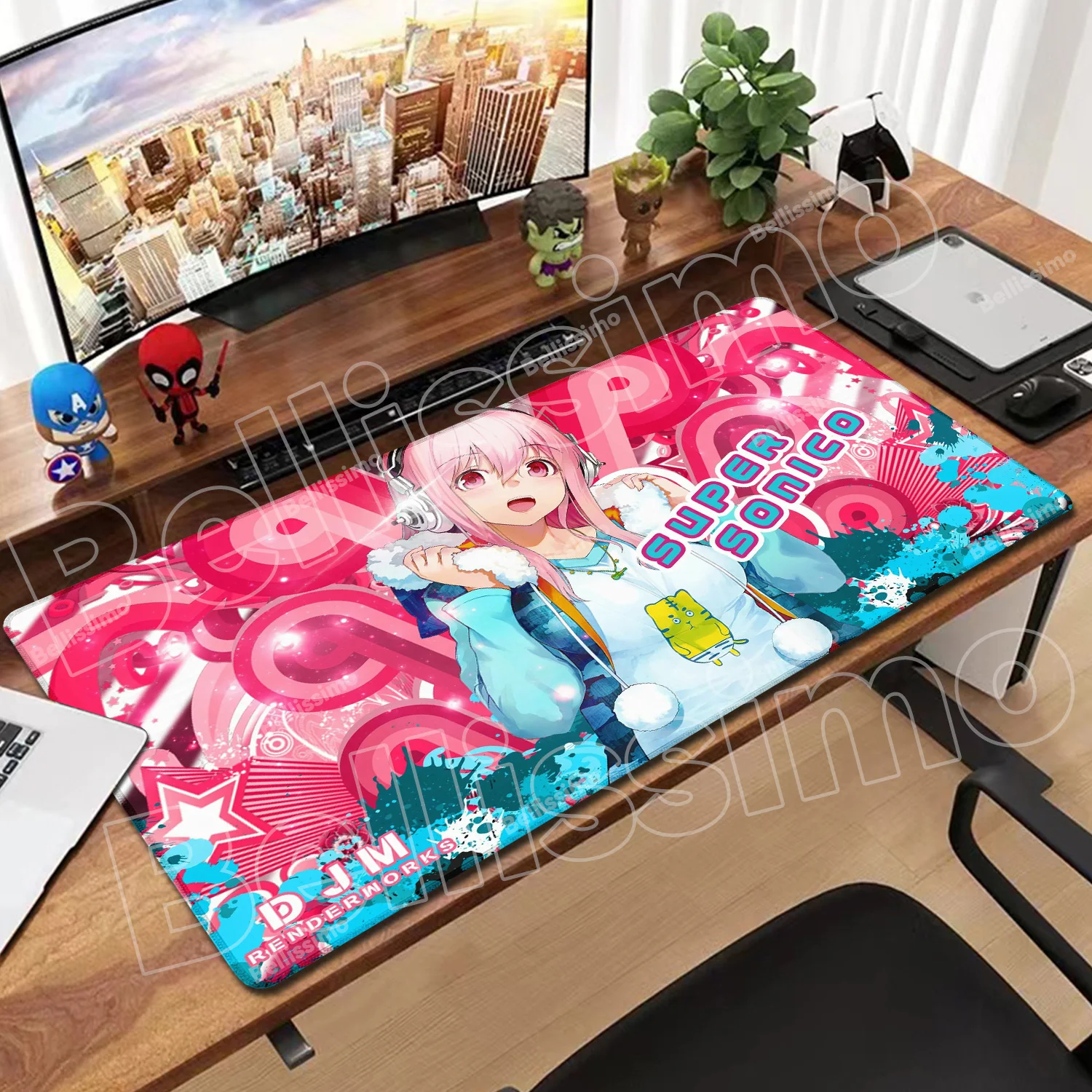 

Anime Super Sonico Large Gaming Mouse Pad Computer Mousepad Carpet Keyboard Desk Pad PC Gamer Rubber Mouse Mat Laptop Mausepad