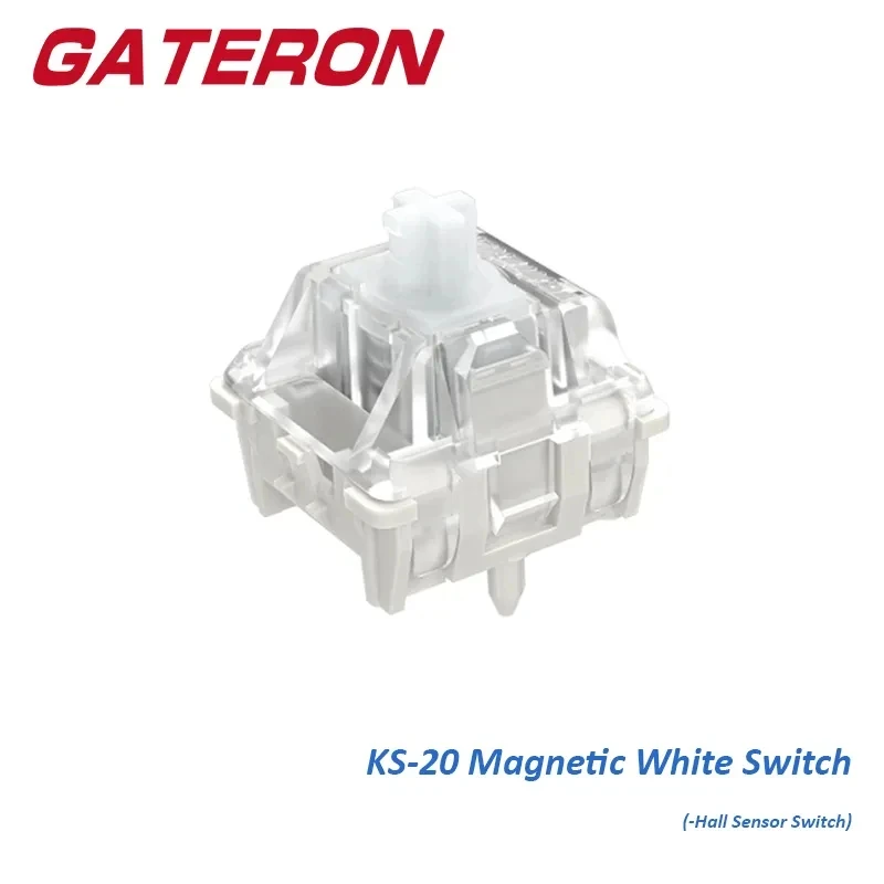 

Gateron Magnetic White Switch KS-20 Hall Effect Sensor SMD RGB 30gf Linear Custom Mechanical Gaming Keyboard Quick Trigger