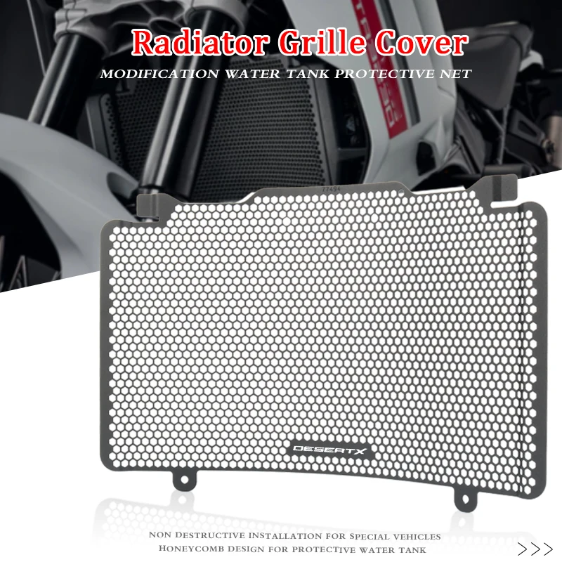 

Motorcycle Accessories Radiator Grille Guard Cover Protector For Ducati DESERT X DESERTX 2022 2023
