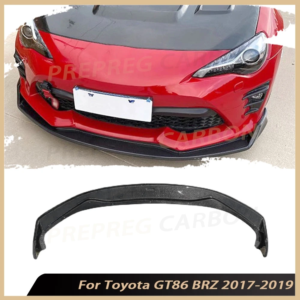 

Carbon Fiber Spiltter Front Lip for Toyota GT86 BRZ 2017-2019 Car Front Bumper Lip Spoiler Bumper Guard Protector Accessories