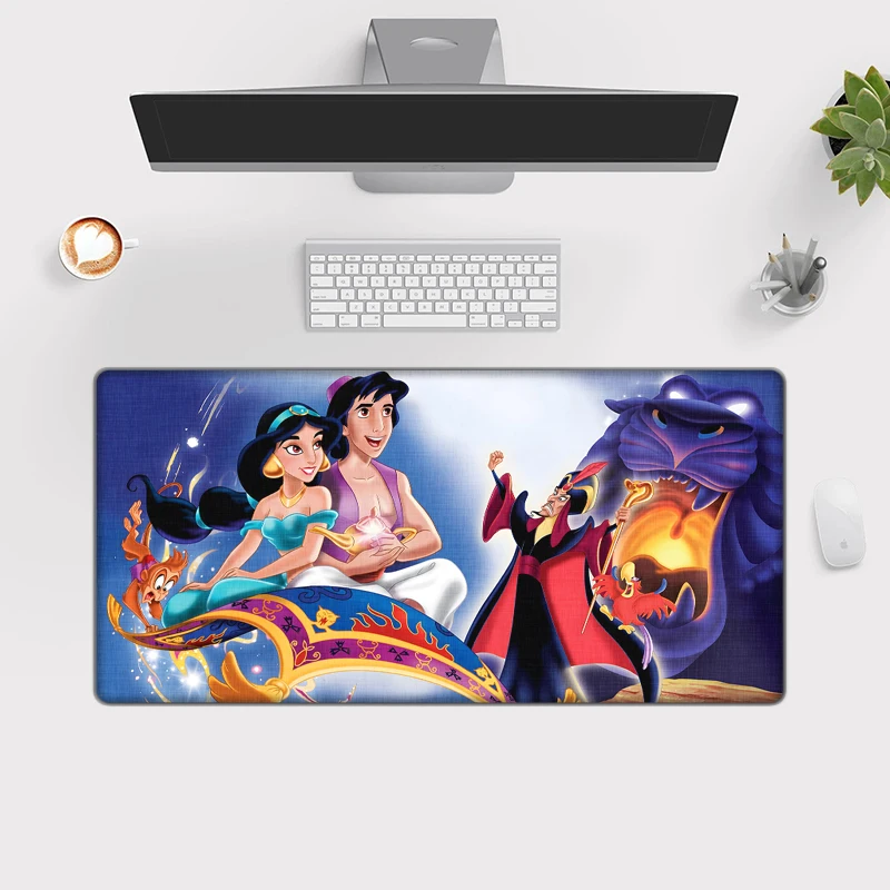 Large Mousepad XXL Princess Jasmine Aladdin Pad Keyboard Gaming Accessories Mouse Mats Game Office Computer Desk Mat  placemat