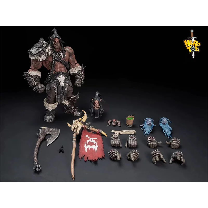 

Оригинальные игрушки-герои, масштаб 1/10, игровой персонаж, Орда, боевая песня, главный рев, отец, Орк, желаночный, Коллекционная модель, украшение