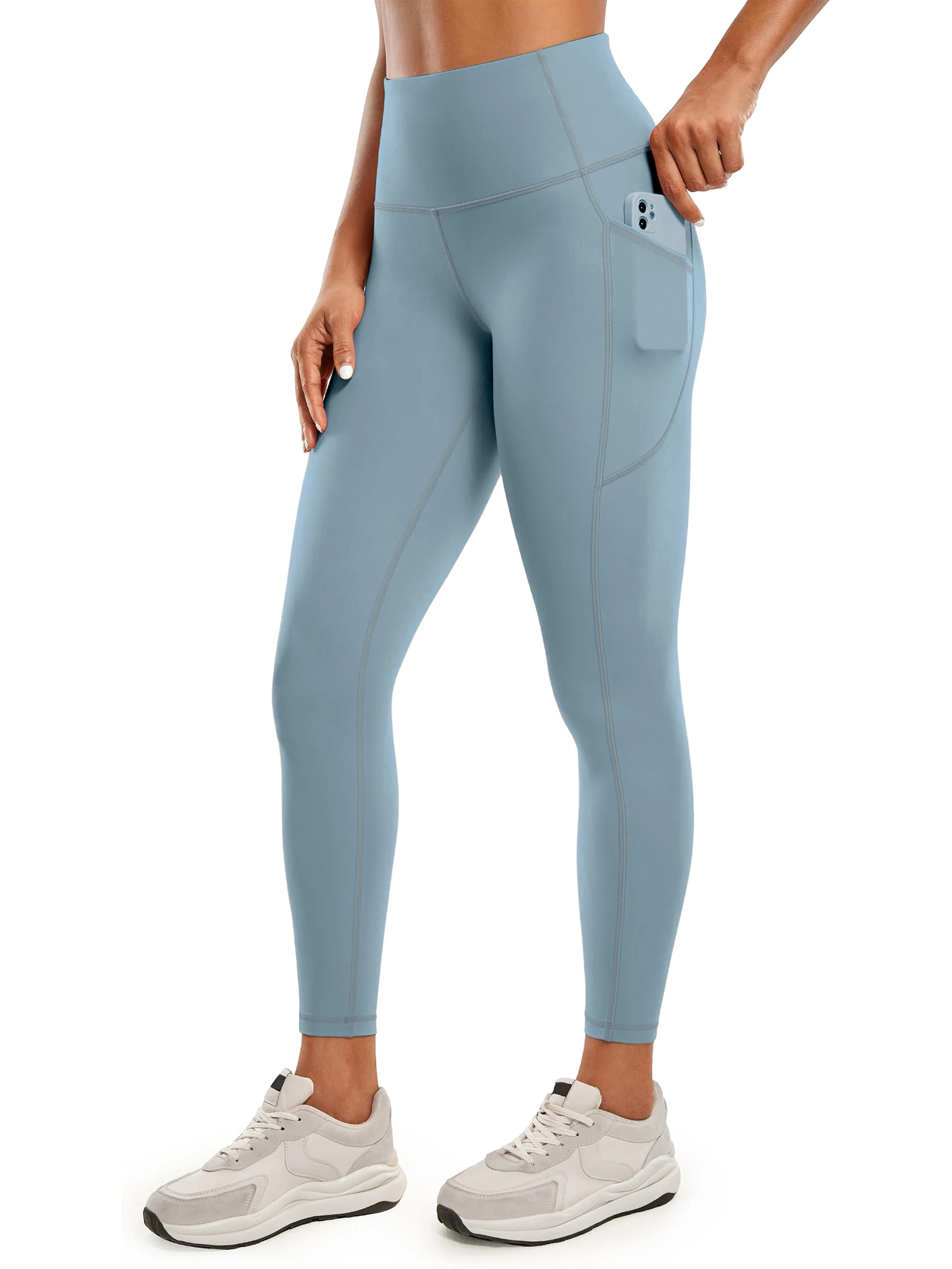 Pantalon élastique taille haute pour femme, pantalon de course respirant, pantalon de sport à fond 9 points, séchage rapide